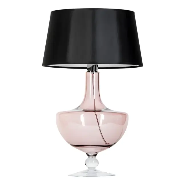 Lampa stołowa Oxford - kolor miedź, transparentny, Czarny - L048411502