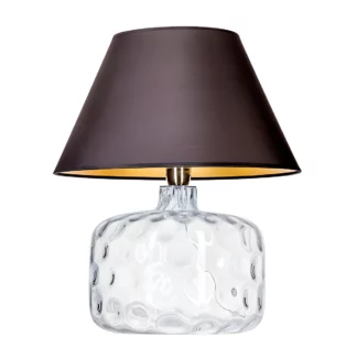 Lampa stołowa Paris  - kolor transparentny, złoty, Czarny - L002011214