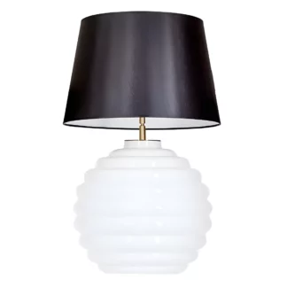 Lampa stołowa Saint Tropez - kolor biały, Czarny - L215922229