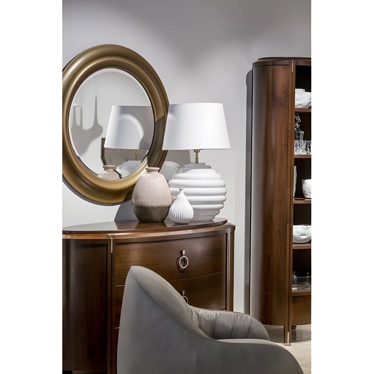 Lampa stołowa Saint Tropez - kolor biały, złoty - L215922251