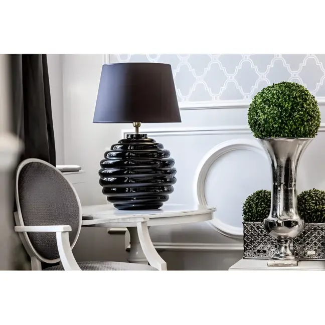 Lampa stołowa Saint Tropez - kolor Czarny - L215222229