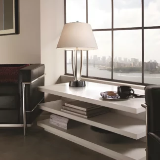 Lampa stołowa Silvershore - kolor biały, srebrny - FE/SILVERSHORETL