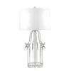 Lampa stołowa Stela - kolor biały, srebrny - GN/STELLA/TL SV