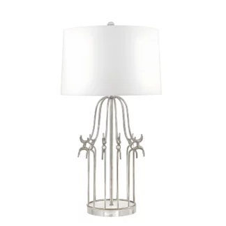 Lampa stołowa Stela - kolor biały, srebrny - GN/STELLA/TL SV