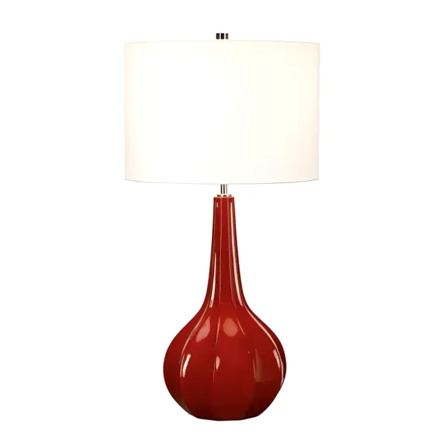 Lampa stołowa Upton - kolor biały, Czerwony - UPTON/TL