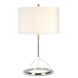 Lampa stołowa Vicenza - kolor biały, srebrny - VICENZA/TL WPN