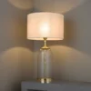Lampa stołowa Wistow  - kolor transparentny, złoty - 73106