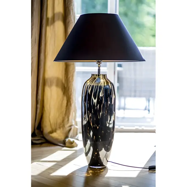 Lampa stołowa Alhambra - kolor złoty, Czarny - L209162325