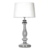Lampa stołowa Versailles  - kolor biały, transparentny, Czarny - L204361228