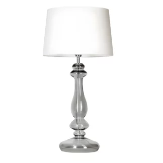 Lampa stołowa Versailles  - kolor biały, transparentny, Czarny - L204361228