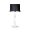 Lampa stołowa Versailles  - kolor transparentny, Czarny - L204061247