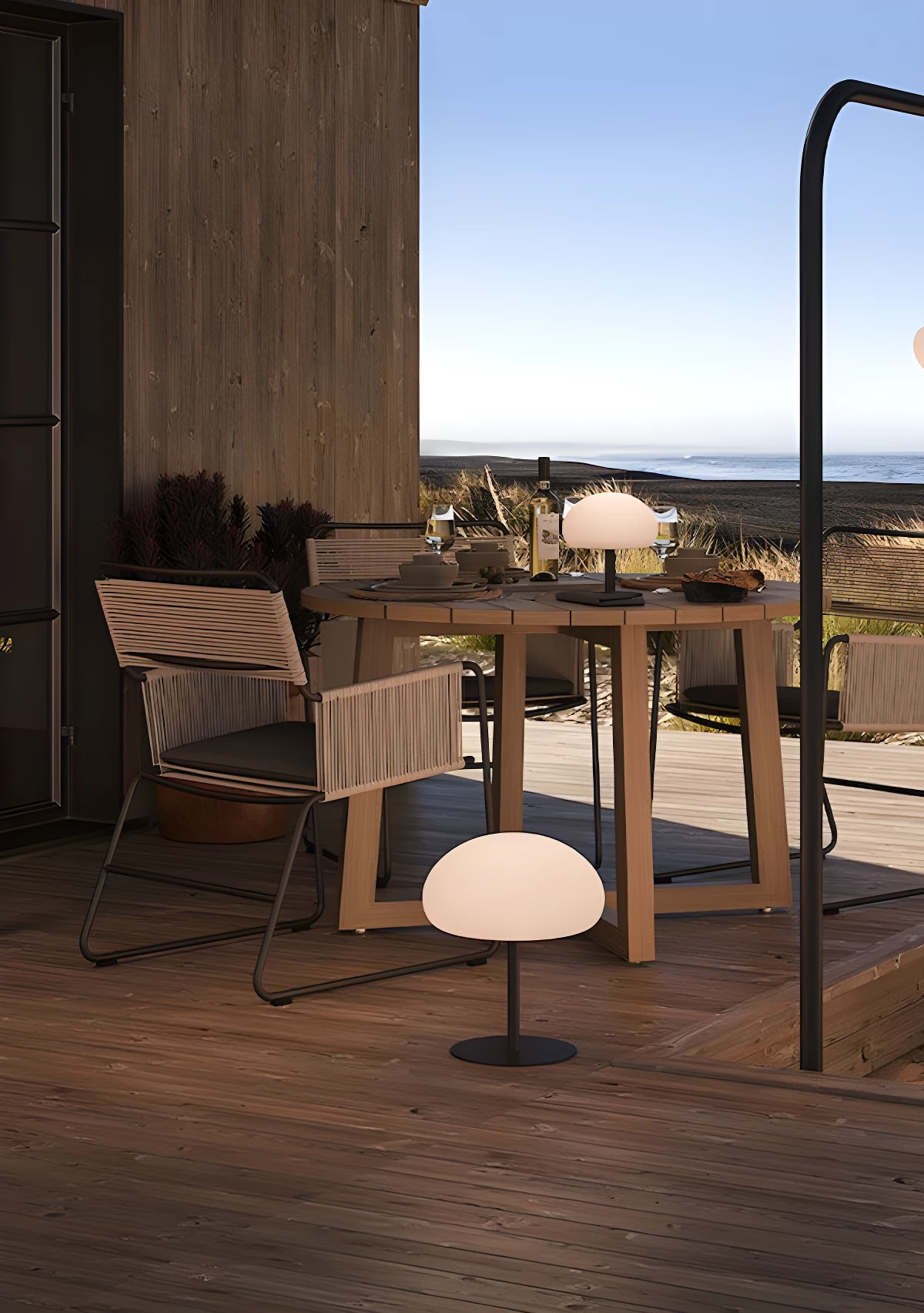 Lampa stołowa zewnętrzna Sponge 34 na taras