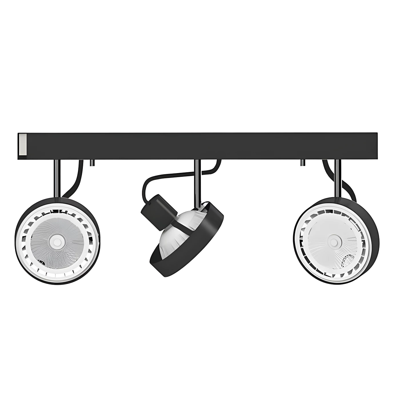 Lampa sufitowa Cross - kolor Czarny - 9596