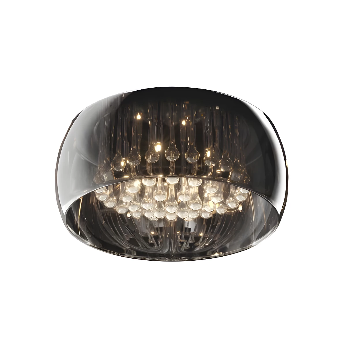 Lampa sufitowa Crystal - kolor Szary - C0076-06X-F4FZ