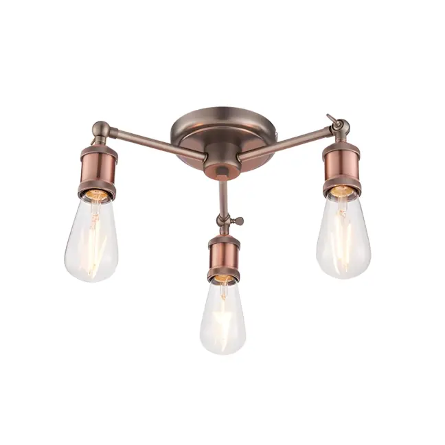Lampa sufitowa Hal - kolor miedź - 76124