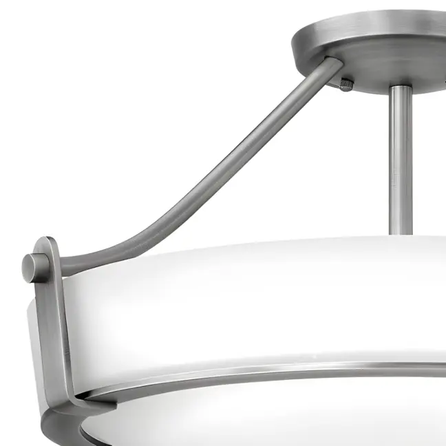 Lampa sufitowa Hathaway - kolor biały, srebrny - HK/HATHAWAY/SFMN