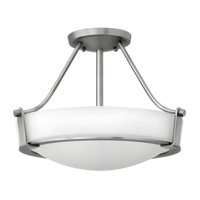 Lampa sufitowa Hathaway - kolor biały, srebrny - HK/HATHAWAY/SFSN