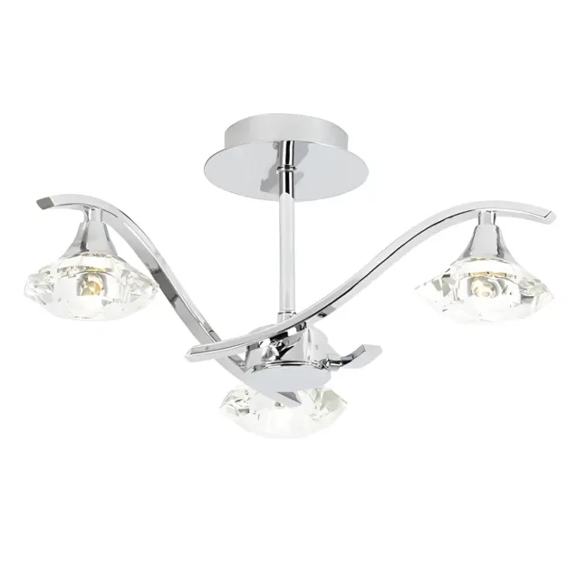 Lampa sufitowa Langella - kolor srebrny - LANGELLA-3CH