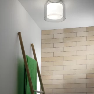 Lampa sufitowa Arezzo - kolor biały, transparentny - 1049003