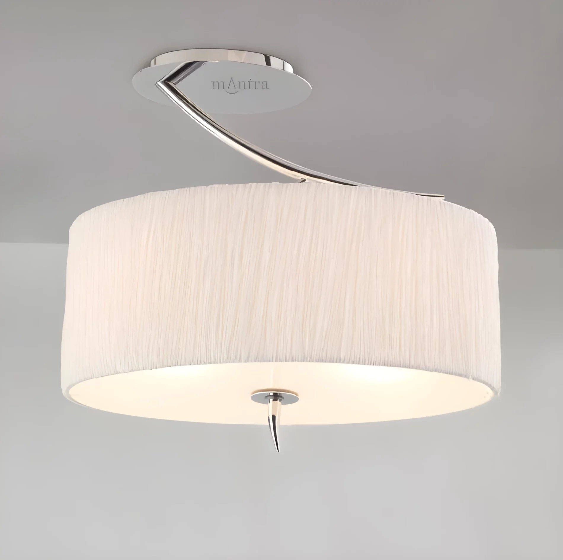 Plafon Eve - kolor beżowy, biały - 1132