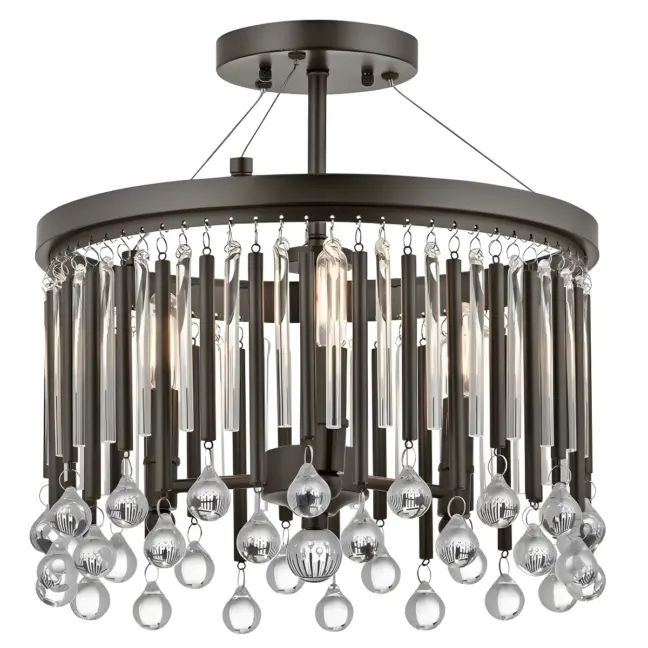 Lampa sufitowa Piper - kolor brązowy - KL/PIPER/SF