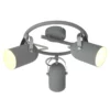Okrągła lampa sufitowa Gray - szara - kuchnia