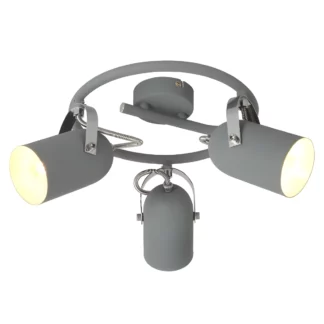 Okrągła lampa sufitowa Gray - szara - kuchnia