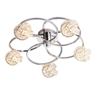 Lampa sufitowa Talia - kolor srebrny - 76595