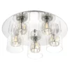 Lampa sufitowa Verina  - kolor srebrny, transparentny - 76517