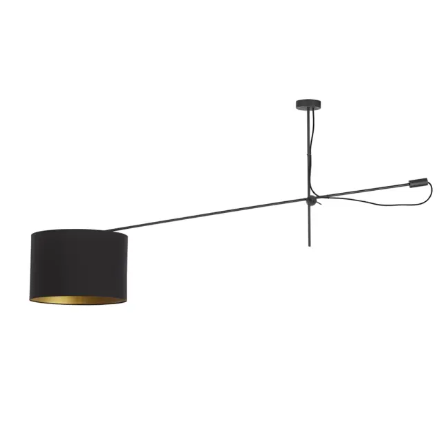 Lampa sufitowa Viper - kolor złoty, Czarny - 6641