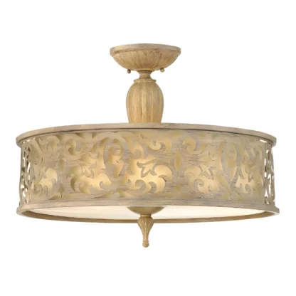 Lampa sufitowa Carabel - kolor beżowy - HK/CARABEL/SF/L