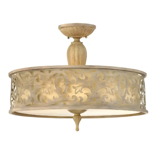 Lampa sufitowa Carabel - kolor beżowy - HK/CARABEL/SF/L