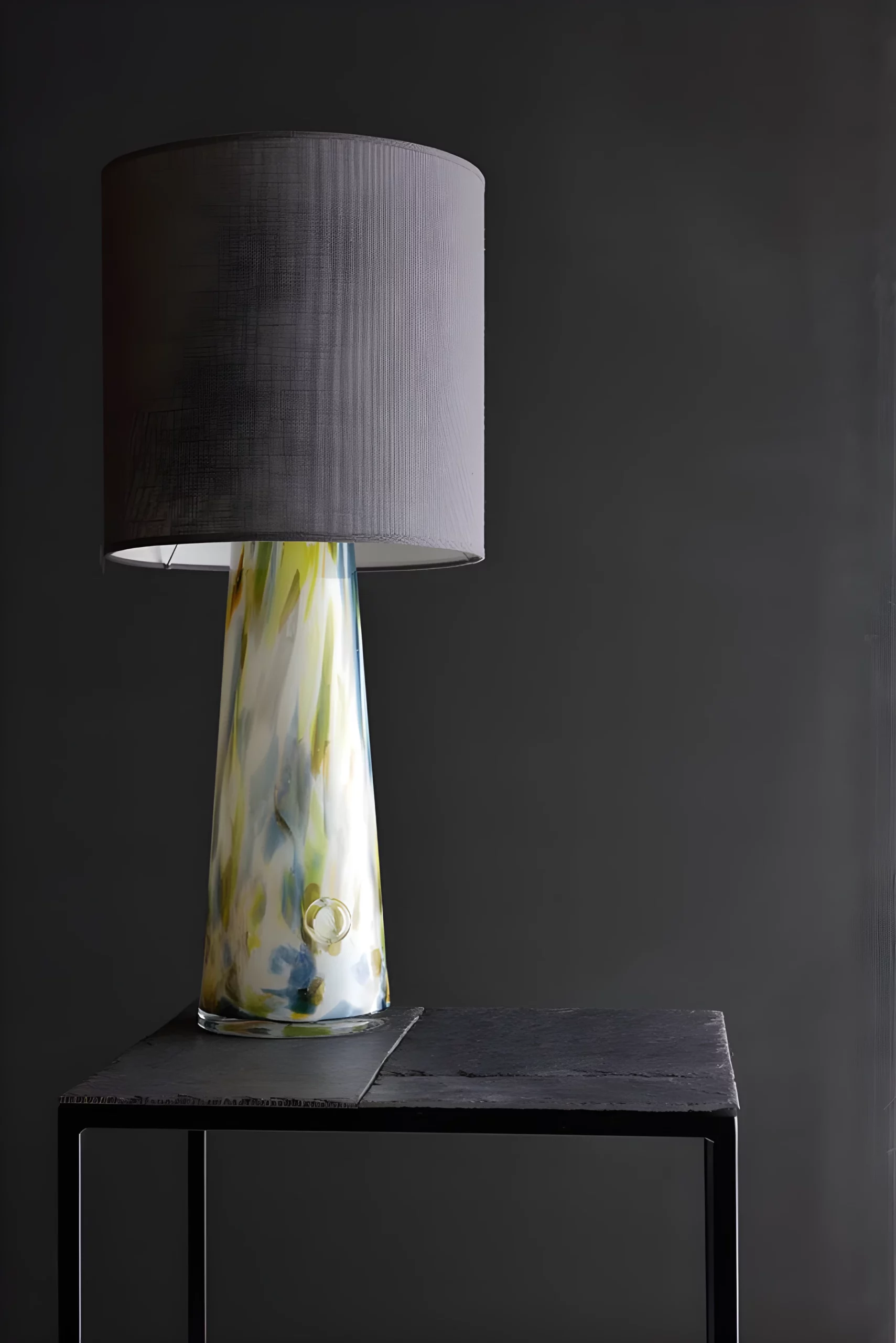 Lampa stołowa Cętki - kolor żółty, Niebieski, Szary, Zielony - LGH0582