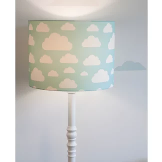 Lampa podłogowa Chmurki Mint - kolor biały, Niebieski - CHMURKI MINT FL