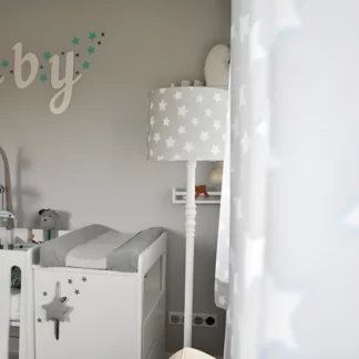 Lampa podłogowa Grey Stars - kolor biały, Szary - GREY STARS FL