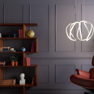 Lampa wisząca Alonsa nad kuchenną wyspę