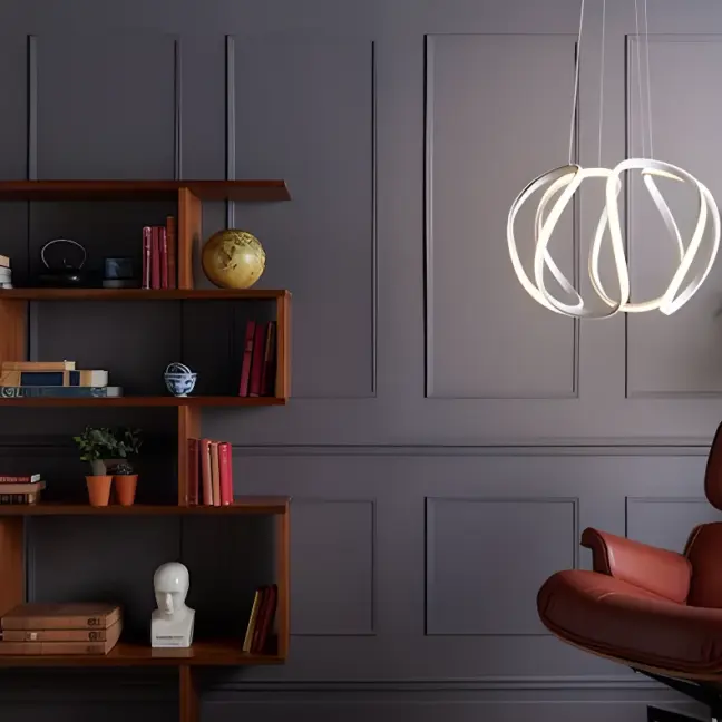 Lampa wisząca Alonsa nad kuchenną wyspę