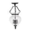 Lampa wisząca Amfora  - kolor brązowy, transparentny - FP/P/S OLD BRZ