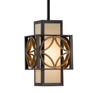 Lampa wisząca Essex - kolor beżowy, brązowy - FE/REMY/P/C