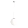 Lampa wisząca Bosso nad szafką nocną, 30cm, chrom