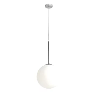 Lampa wisząca Bosso nad szafką nocną, 30cm, chrom