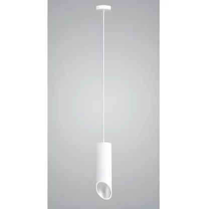 Lampa wisząca California  - kolor biały, srebrny - P8372-1L W/S