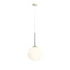 Lampa wisząca Bosso do jasnej kuchni, złota, 30cm