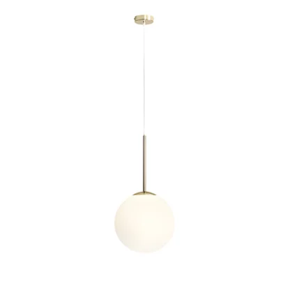 Lampa wisząca Bosso do jasnej kuchni, złota, 30cm