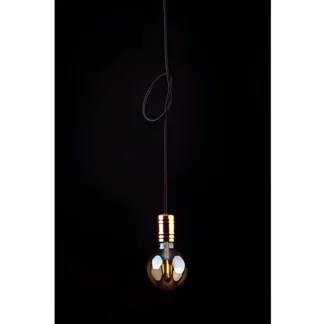 Lampa wisząca Cable - kolor miedź, Czarny - 9747