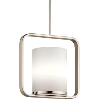 Lampa wisząca City Lights - kolor biały, srebrny - KL/CITY LOFT/P/M