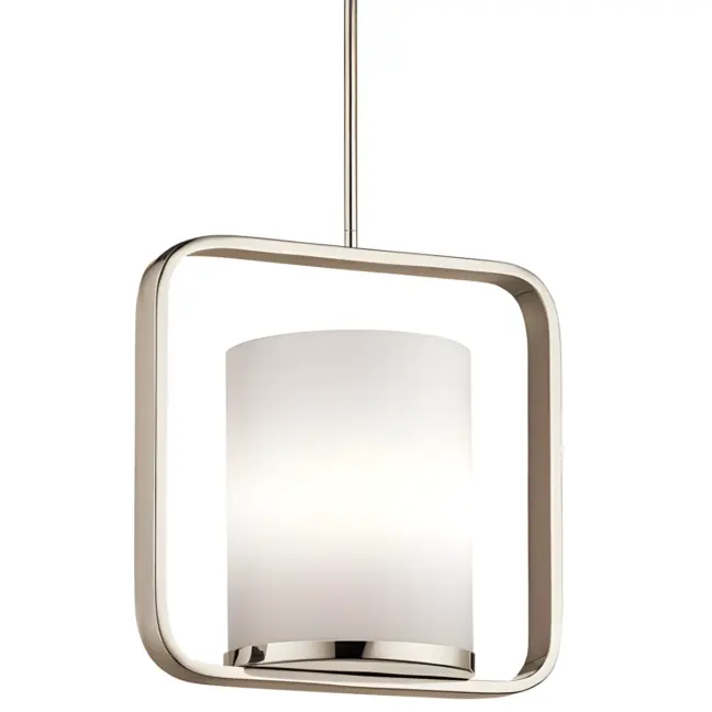 Lampa wisząca City Lights - kolor biały, srebrny - KL/CITY LOFT/P/M