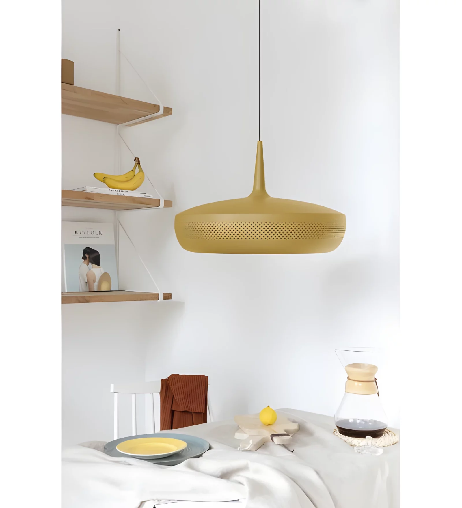 Lampa wisząca Clava Dine Ochre - kolor żółty - 2302