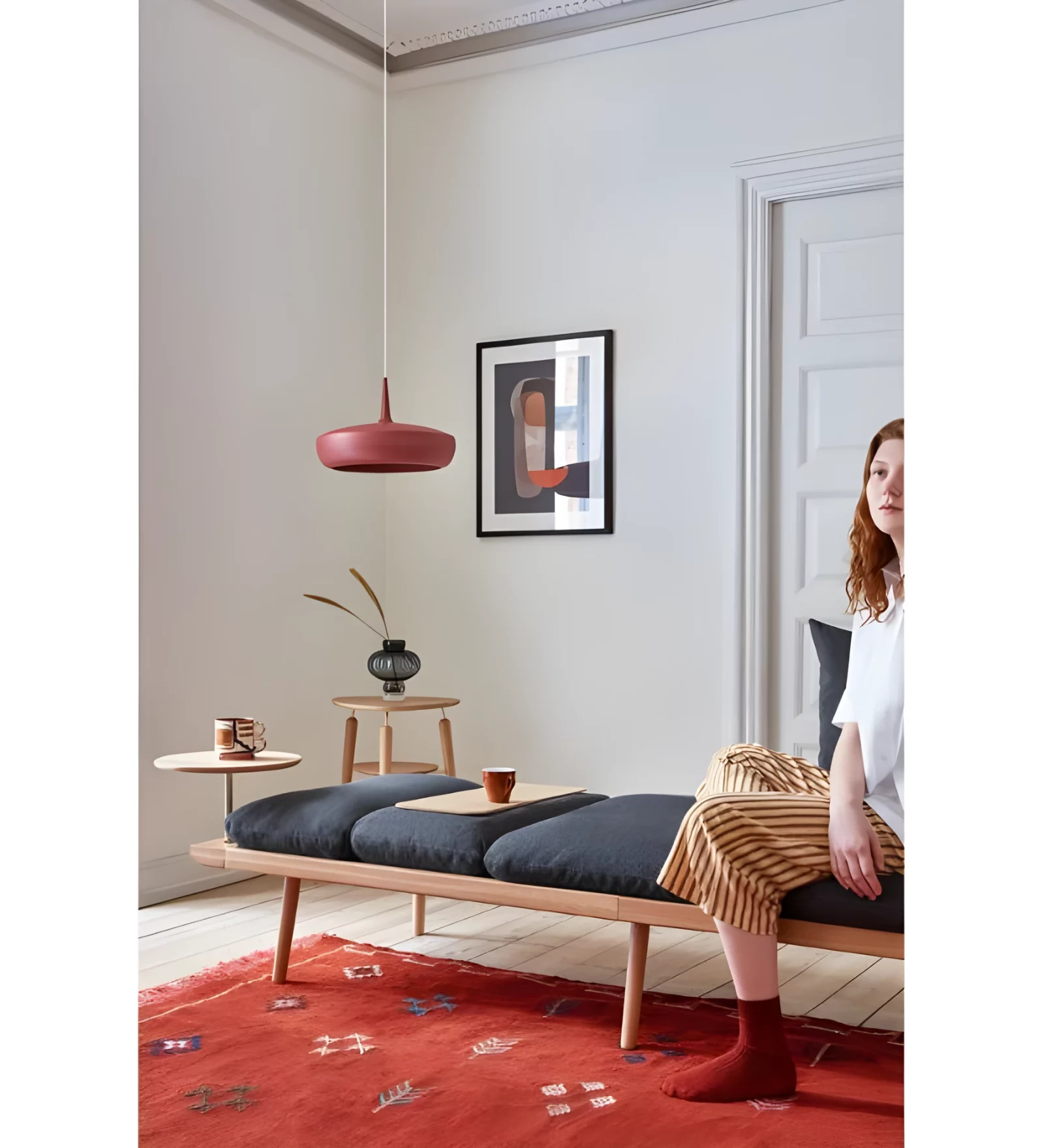 lumigo lampa wiszaca clava dine red earth kolor rozowy czerwony 2301