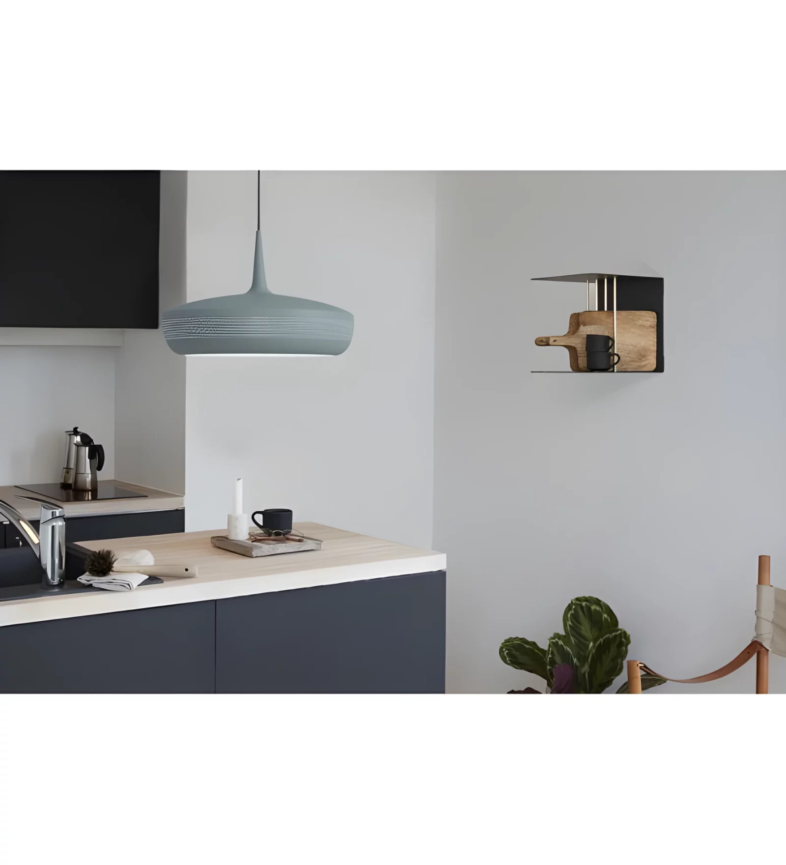 Lampa wisząca Clava Dine Slate - kolor Niebieski, Szary - 2304